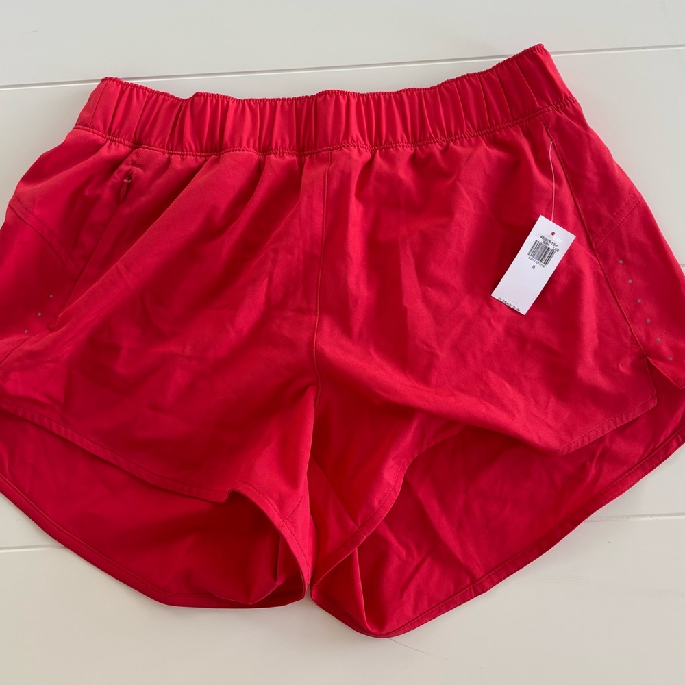Old Navy Bright Red running Shorts with Elastic Waist